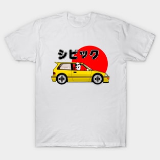 Civic EF Kanjo Mask T-Shirt